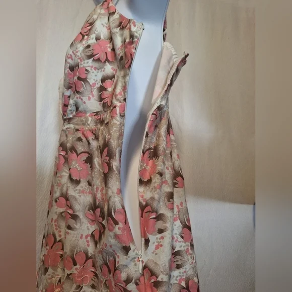 ROMY thin strap floral camisole tank top. Size L. Pink and white - Picture 7 of 12